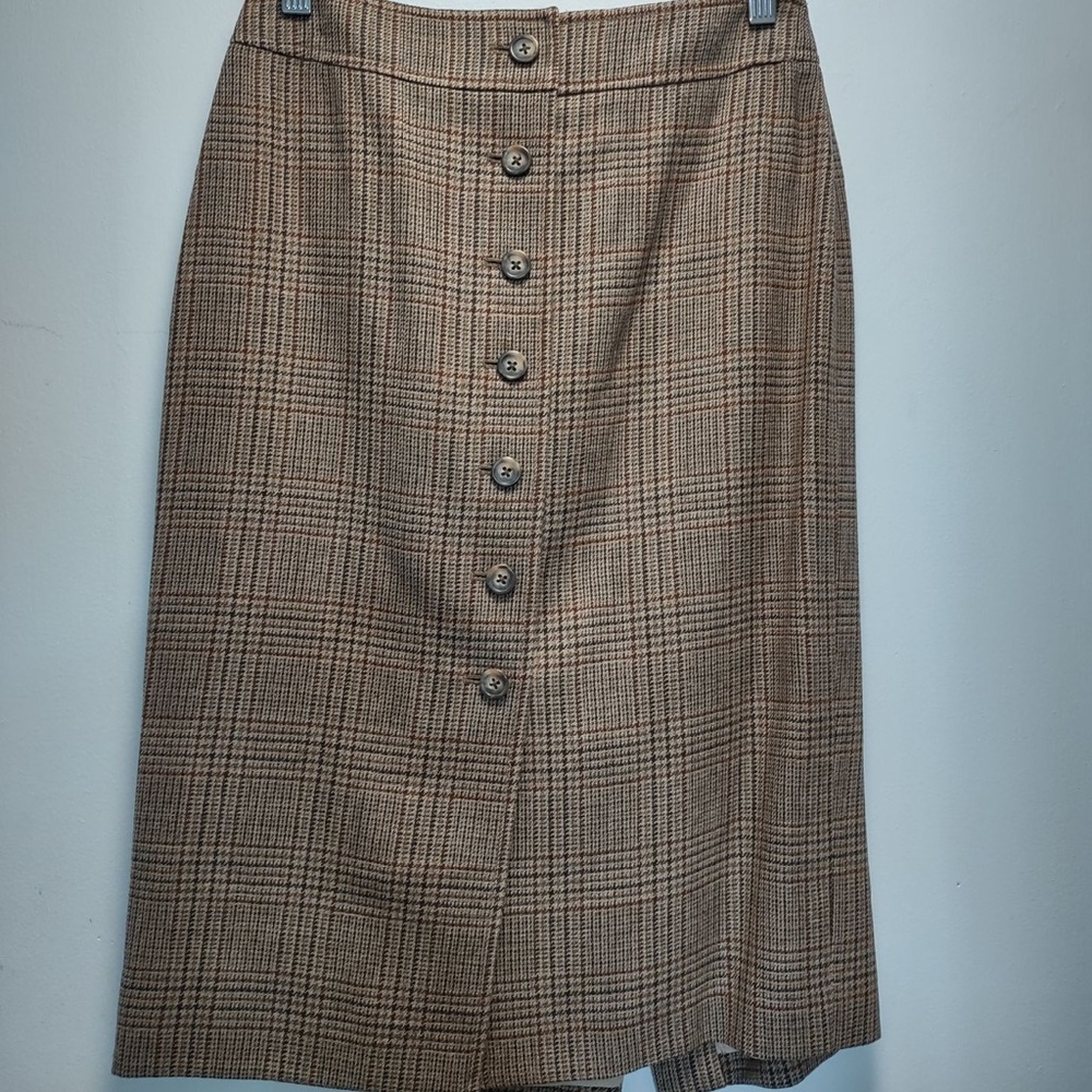 Brooks brothers pencil button skirt